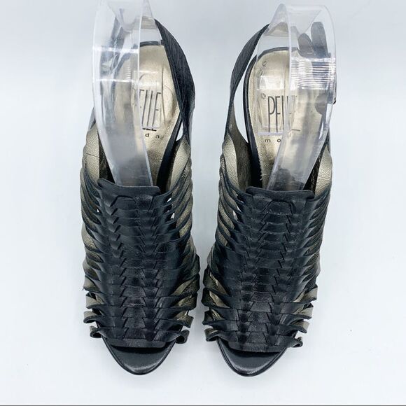 Pelle Mode Leather Heels Platform Caged Sandals 6 - Picture 12 of 12